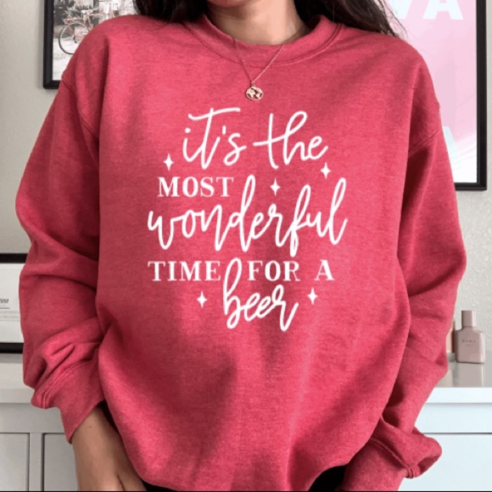Red Holiday Sweater Crewneck